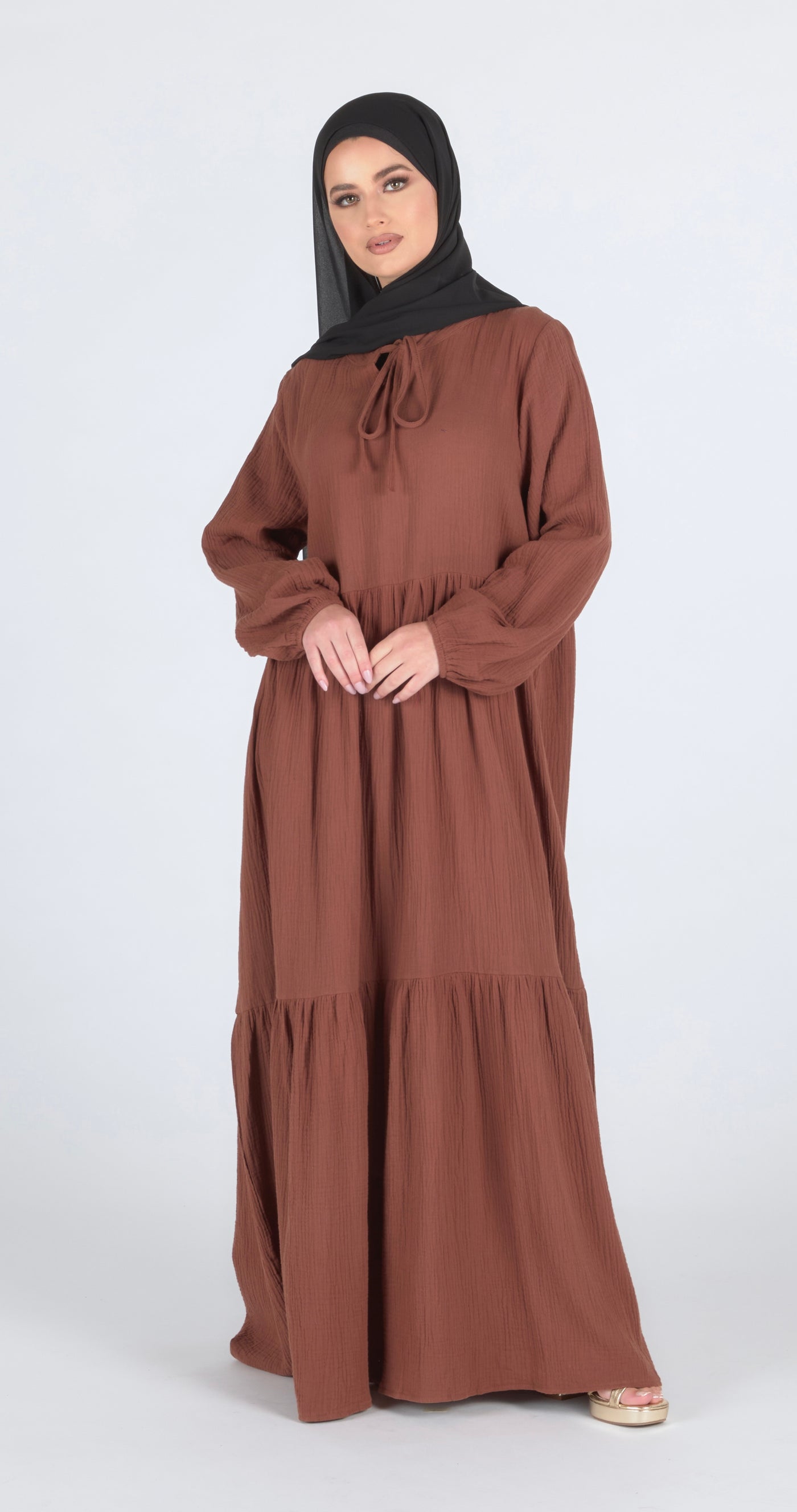 Smock Dress - Coffee