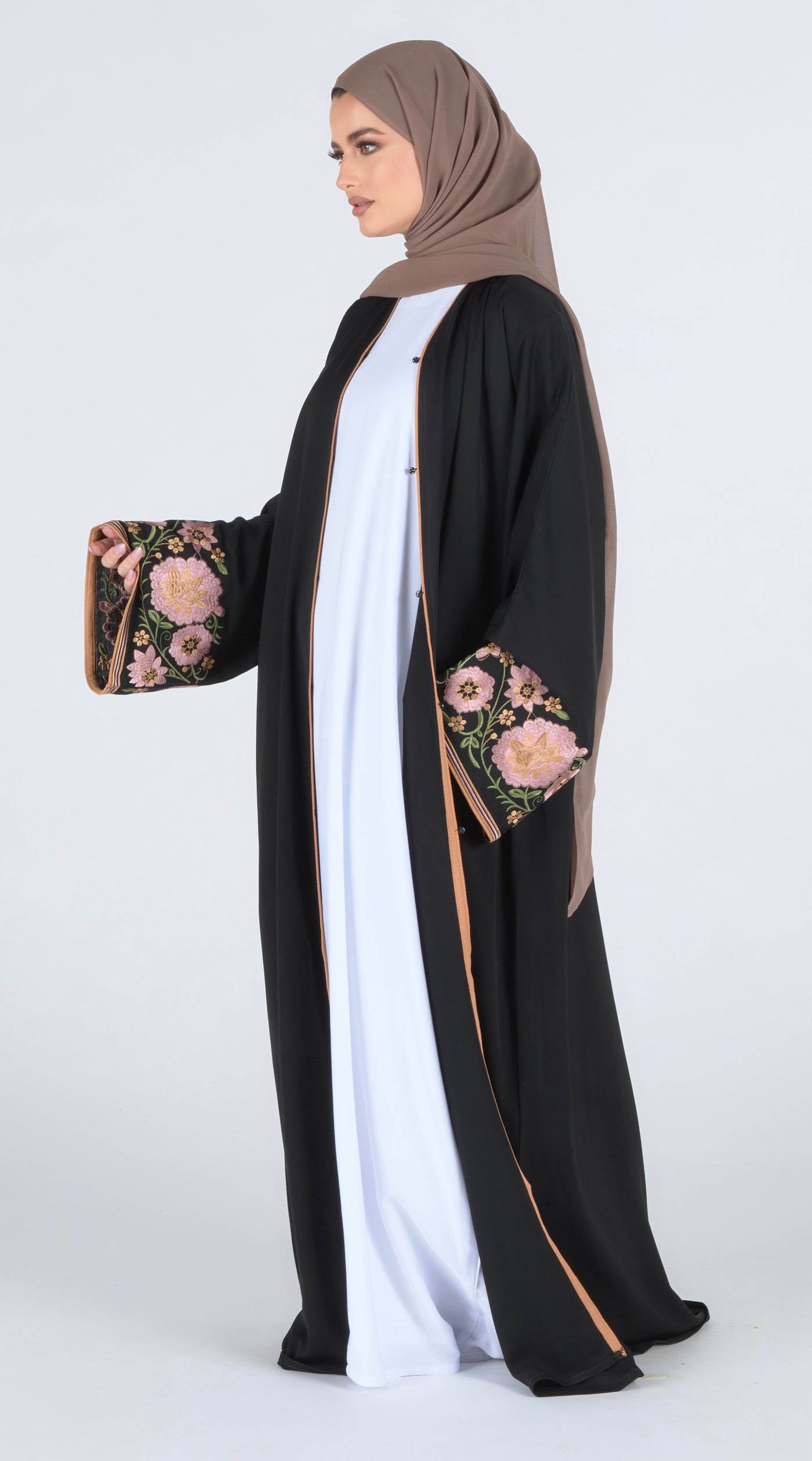 Floral Sleeve Abaya