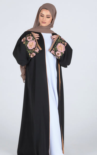 Floral Sleeve Abaya