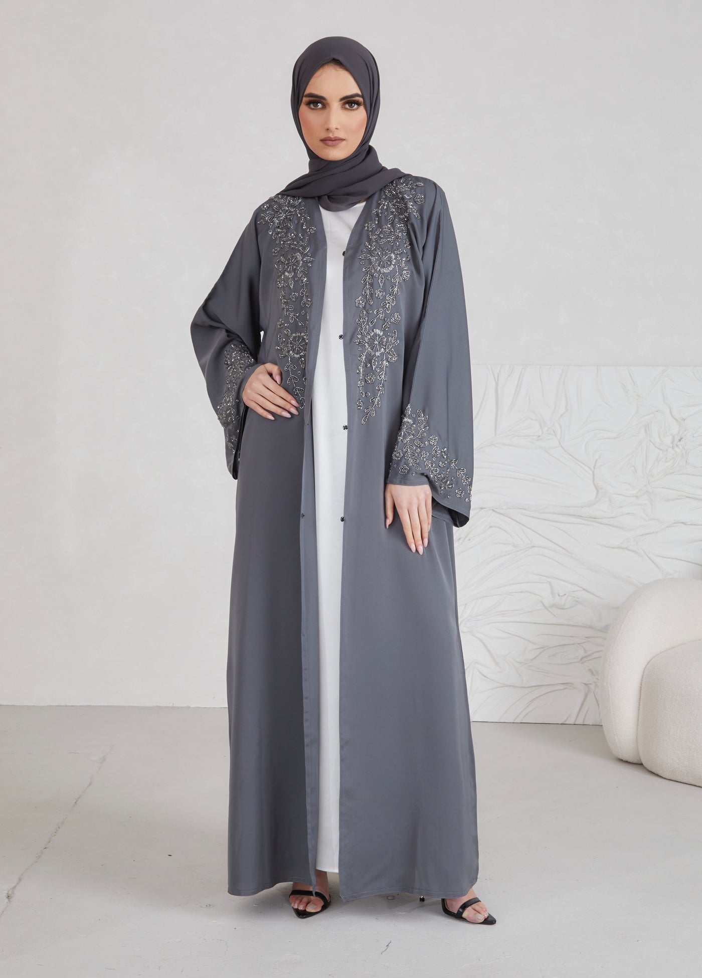 Malak Abaya - Grey