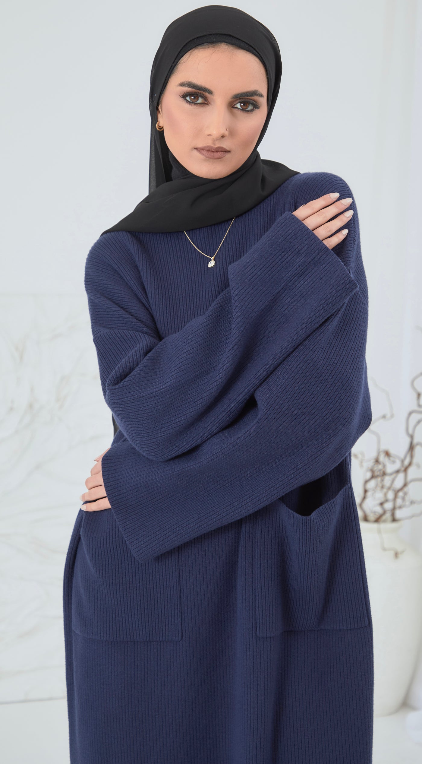 MODEST JUMPER NAVY DRESS