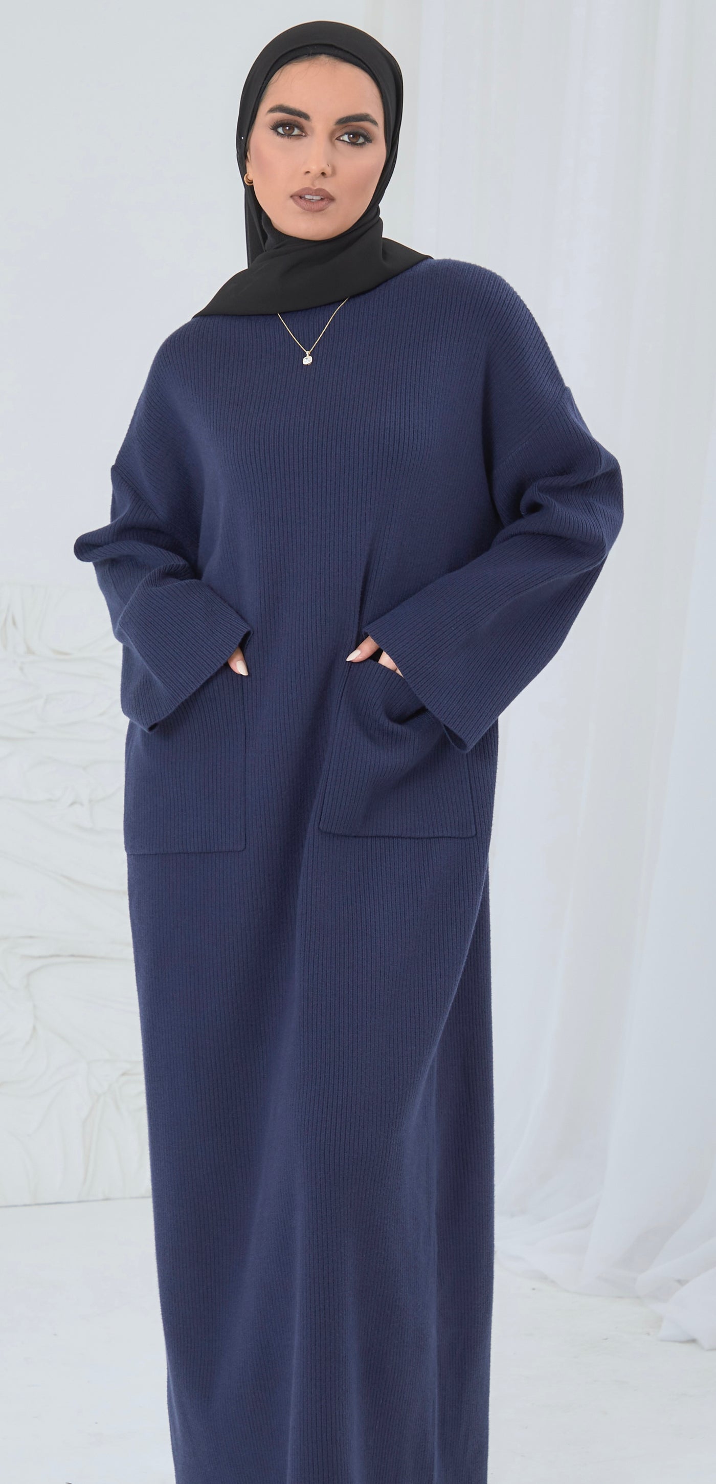 MODEST JUMPER NAVY DRESS