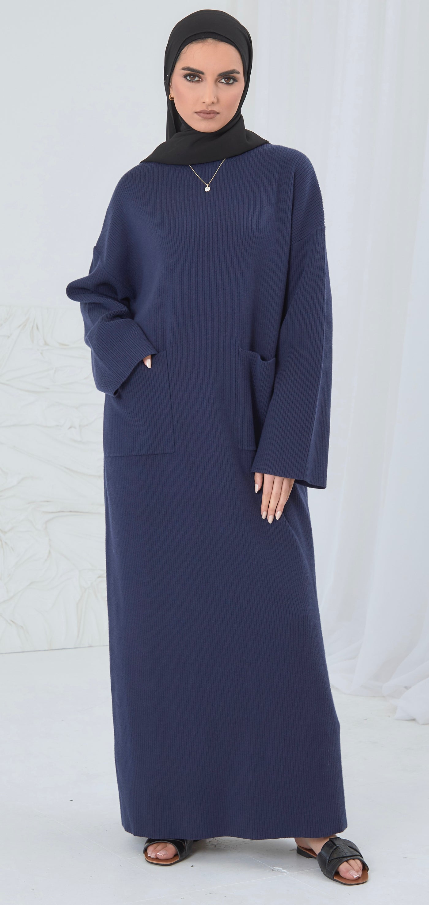 MODEST JUMPER NAVY DRESS