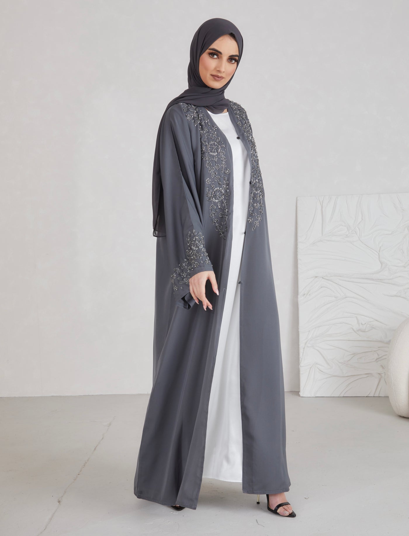 Malak Abaya - Grey