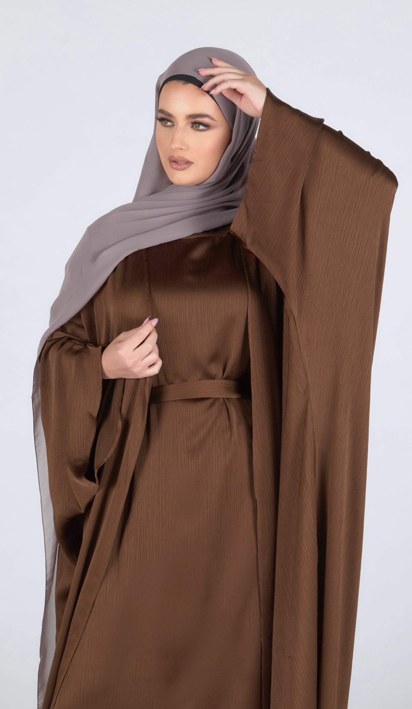 Three Piece Naila Set - Coffee