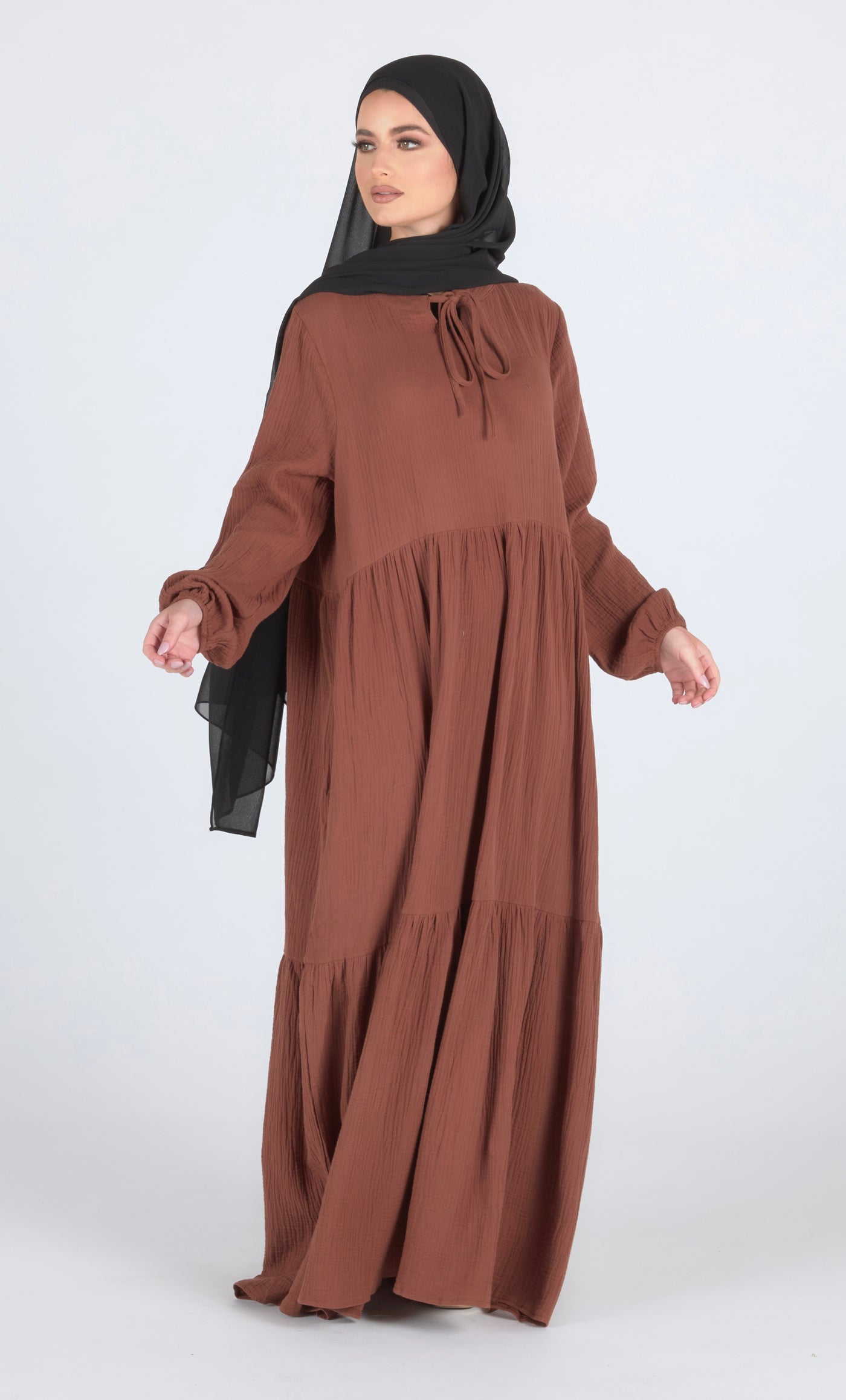 Smock Dress - Coffee