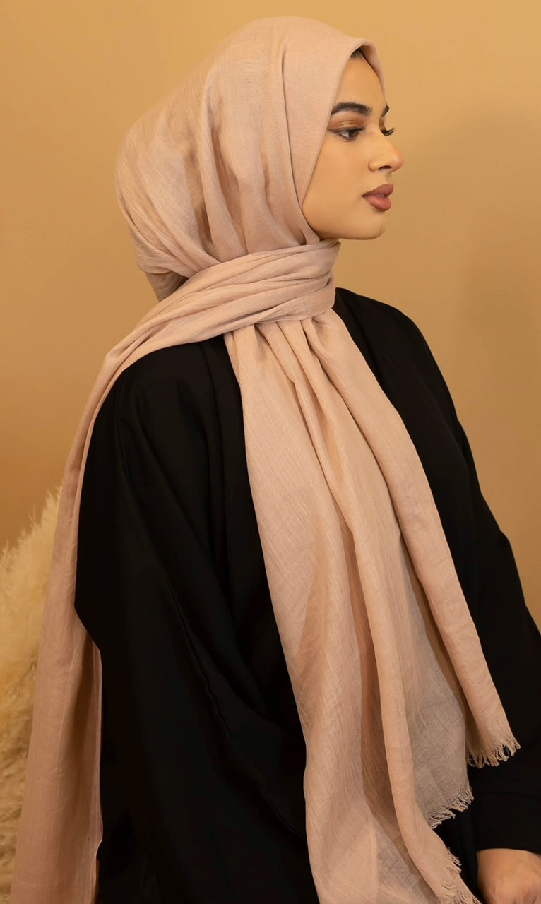 Cotton Hijab - Nude Pink – Aaliya Collections